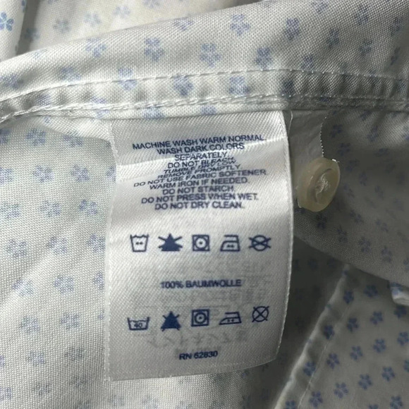 Lands End No Iron Pinpoint Oxford Shirt - Picture 10 of 10